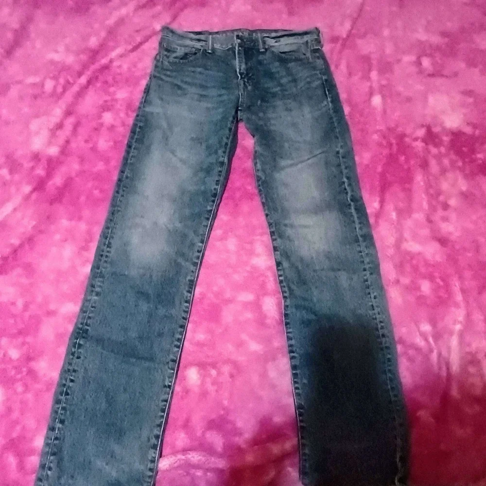 American Eagle Jeans Men's 30x36 Mid Rise‎ Slim Straight Light Wash Casual Denim